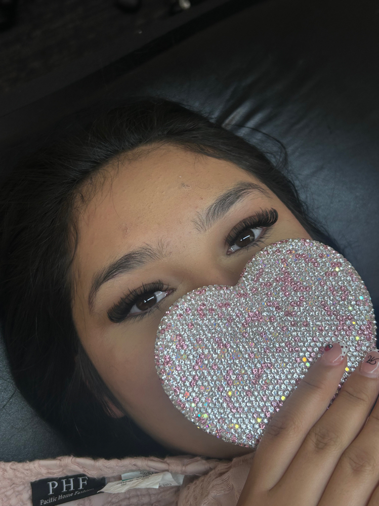 Volume lash extensions at Amor Esthetics by Jailyne Castillo, best esthetician in Arizona
